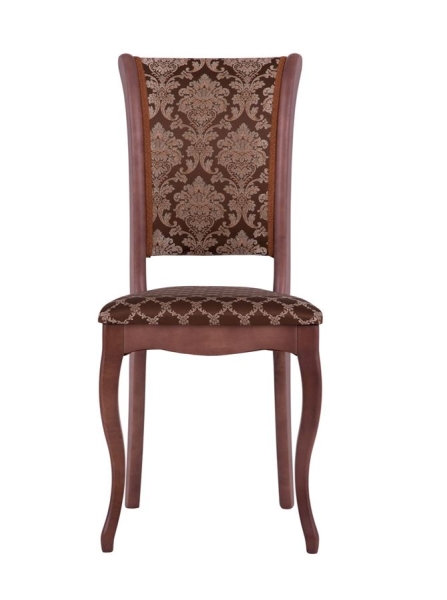 Стул С6 стул (тон 317) темно-коричневый, ткань андрис шоколад комби