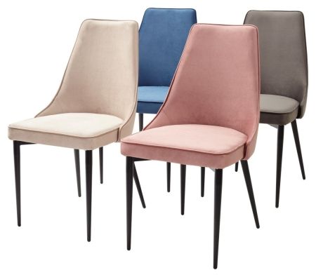 Стул NEPAL-P зеленый #19 велюр, черный каркас