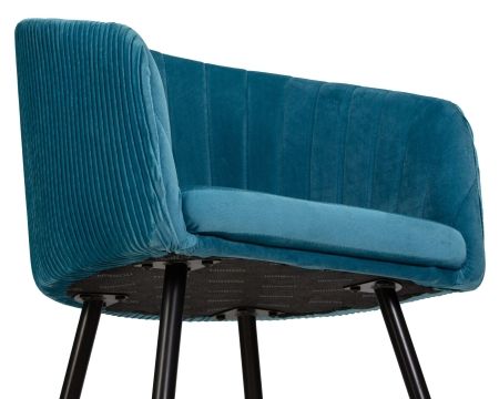 Стул обеденный MARY морская волна велюр 1922-7