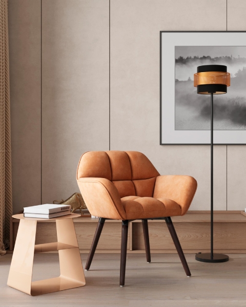 Журнальный столик Leyre металл бежевый