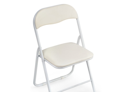 Стул Fold 1 складной бежевый, белый
