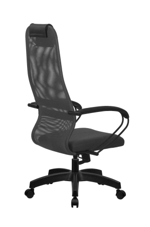 Компьютерное кресло SU-B-8 серый, крестовина, с подлокотниками