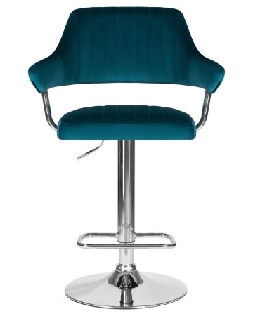 Стул барный CHARLY морская волна велюр MJ9-99