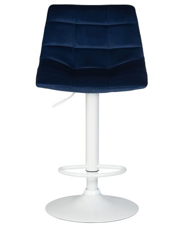 Стул барный TAILOR белый синий велюр MJ9-117