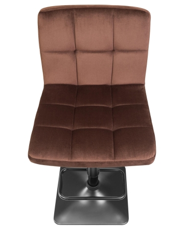 Набор 2 шт Стул барный DOMINIC, шоколадный велюр (MJ9-111)