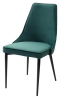 Стул NEPAL-P зеленый #19 велюр, черный каркас