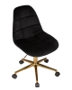 Набор 2 шт Офисное кресло для персонала MONTY GOLD, черный велюр (MJ9-101)