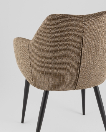 Стул обеденный Katys оливково-бежевый елочка