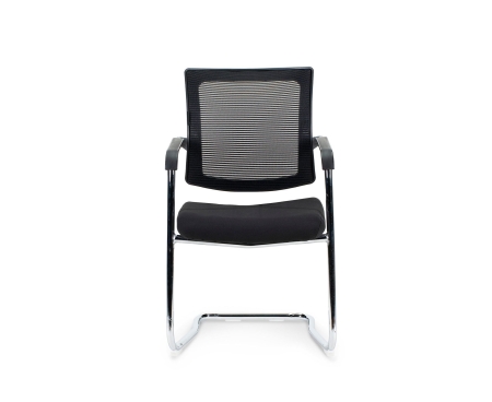 Кресло офисное Вельд CF хром черная сетка черная ткань