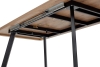 Стол BRICK M 140 дуб канзас, черный