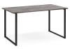 Стол деревянный Лиман 117 х 77 бетон светлый, черный матовый