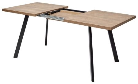 Стол BRICK M 140 дуб канзас, черный