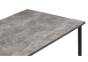 Стол деревянный Лиман 117 х 77 бетон светлый, черный матовый