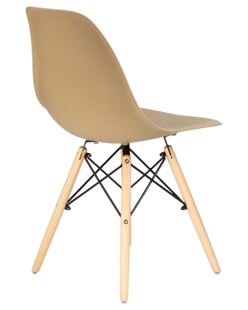 Стул обеденный DSW ножки светлый бук, бежевый GR-03
