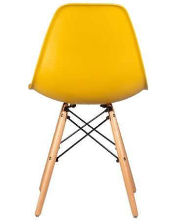 Стул обеденный DSW ножки светлый бук, горчичный Y-03
