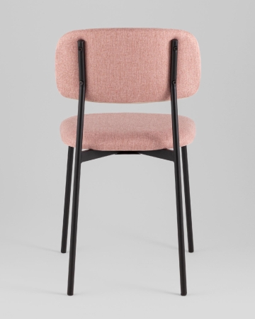 Стул Майло рогожка розовый