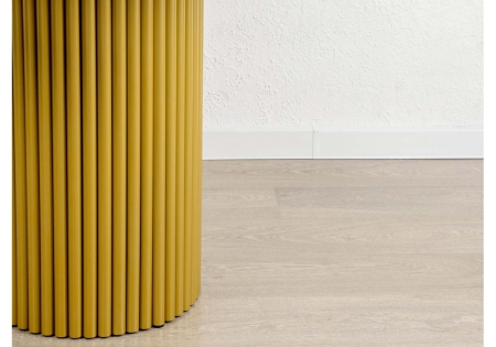 Стол деревянный Барел 110 белый, золото