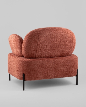 Кресло Кэнди ткань букле коралловый