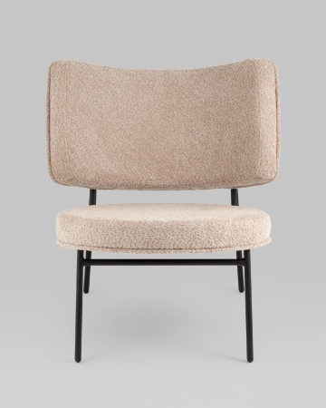 Кресло District Lounge букле капучино