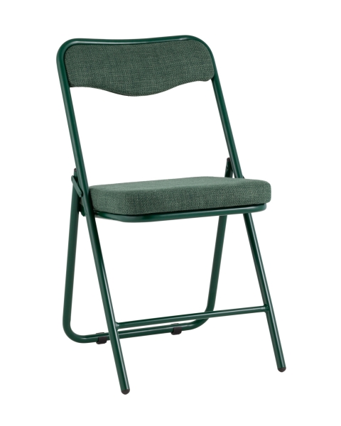 Стул складной Джонни рогожка зеленая каркас зеленый
