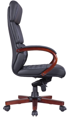 Компьютерное кресло President Wood экокожа черный