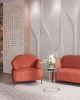 Кресло Кэнди ткань букле коралловый