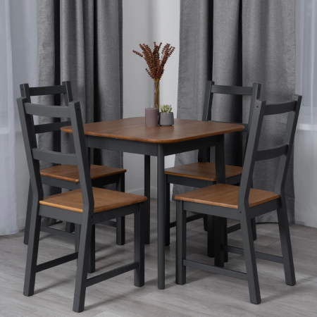 Стол Соната Люкс 75х75х75 см серые ножки