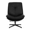 Кресло лаунж Cosmo черный без подлокотников