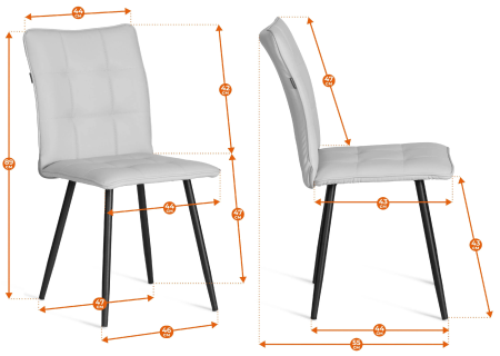 Стул обеденный Bari синий велюр