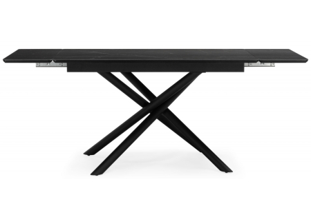 Керамический стол Мэриан 120(180)х80 shakespeare black, черный