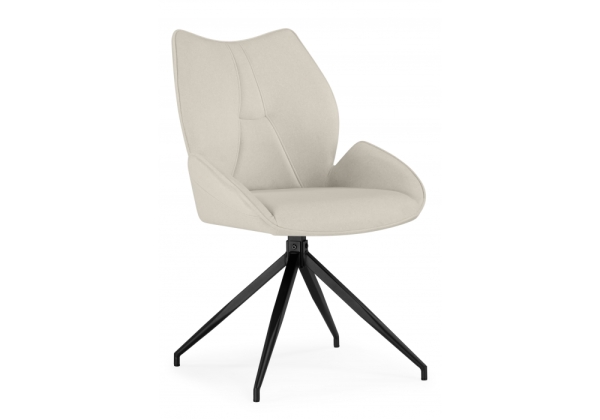 Стул на металлокаркасе Miranda 360 крутящийся бежевый, черный