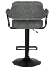 Стул барный CHARLY BLACK серый твид LEO11