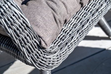 "Толедо" кресло плетеное с подушками, графит