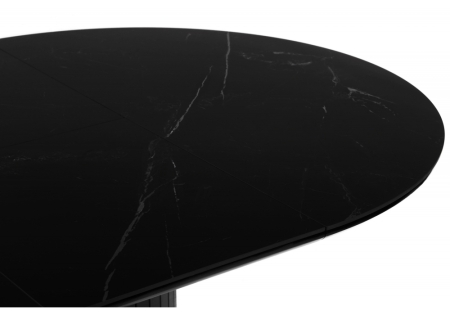 Керамический стол Лорен 100(140) shakespeare black, черный