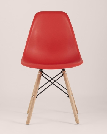 Стул Eames Style DSW красный x4 (разборный каркас)