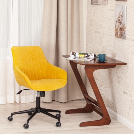 Кресло DUBLIN велюр Clermon, горчичный