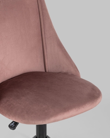 Кресло компьютерное Сиана велюр розовый