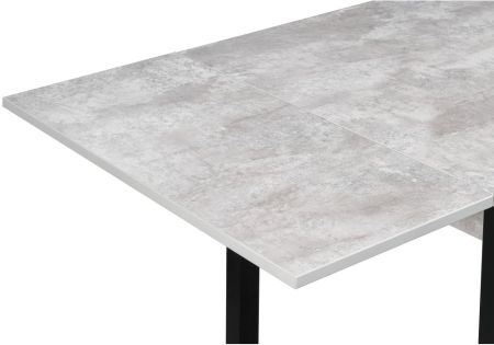 Стол деревянный Форли бетон, черный матовый