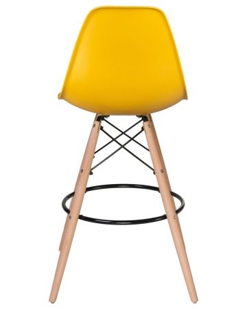 Стул барный DSW BAR ножки светлый бук горчичный Y-03