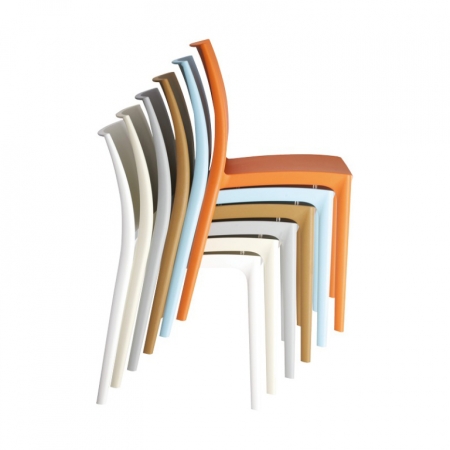 Стул пластиковый Siesta Contract Maya оранжевый