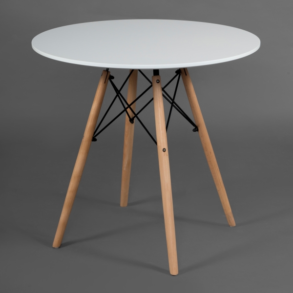 Стол CINDY NEXT (70-80 MDF) металл, мдф, бук, белый, натуральный