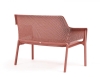 Диван пластиковый Net Bench красный