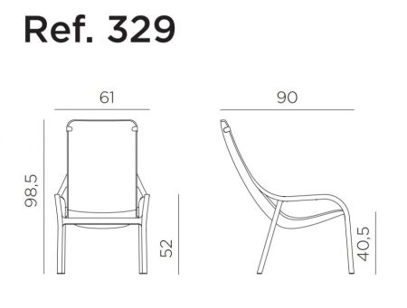 Кресло пластиковое Net Lounge коралловый