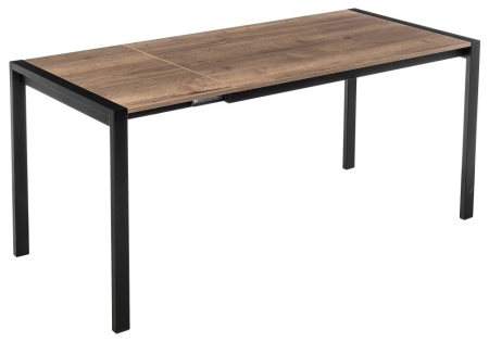 Стол деревянный Центавр дуб галифакс, черный матовый