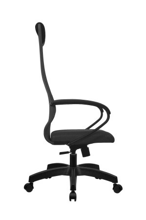 Компьютерное кресло SU-B-8 серый, крестовина, с подлокотниками