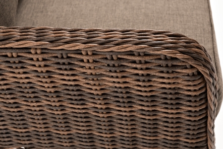 "Прованс" диван из искусственного ротанга трехместный, цвет коричневый