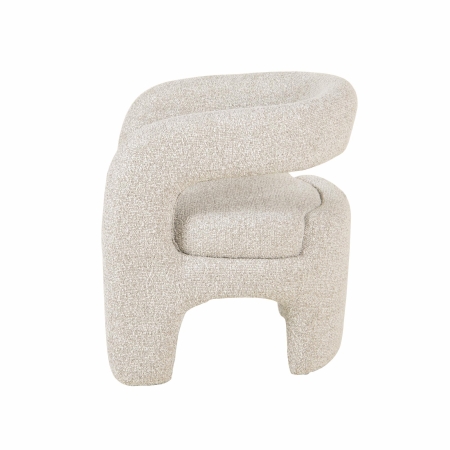 Кресло лаунж Bones серебристый