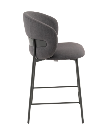 Стул полубарный Блейз велюр серый