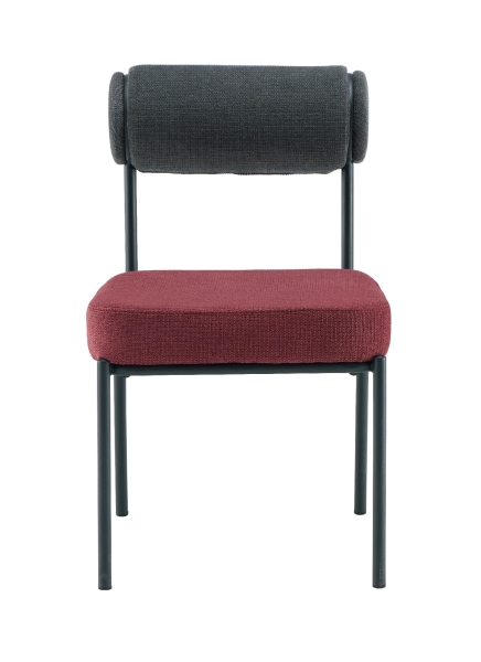 Стул обеденный Ponpoun темно-серый бордо