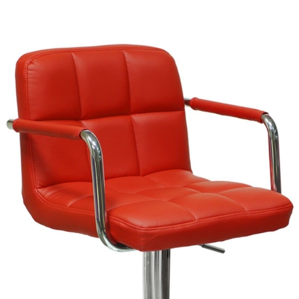 Барный стул Kruger Arm красный
